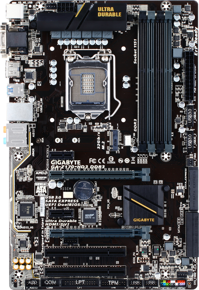 Gigabyte GA-Z170-HD3 DDR3 - Motherboard Specifications On 
